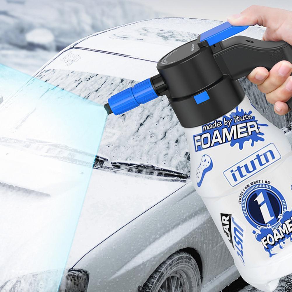 Pressure Washer Foam Gun - Elektrischer Schaumsprüher für Autowäsche, Professioneller Schneeschaumkanonen-Generator,