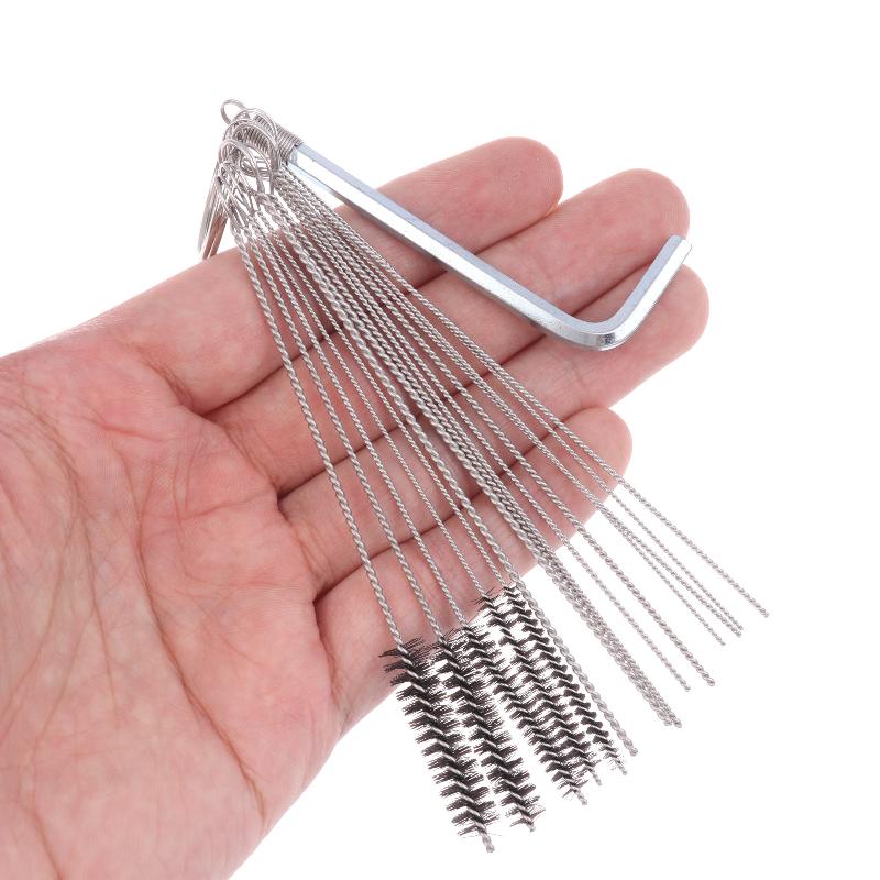 Car Cleaning Brush - 1 Set Vergaser-Reinigungswerkzeug-Kit mit Düsen, Nadeln